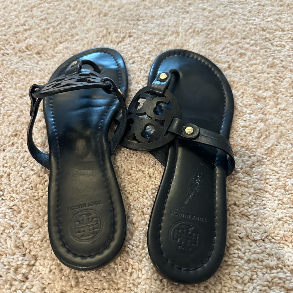 Tory Burch Midnight Black Sandals